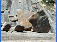 26-Apr-2003 12:01
Enchanted Rock, TX
Rocks just below the summit .. a bear?